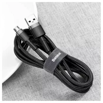 Cabo Baseus Cafule USB 2.0 Type-A macho para Micro B macho 2m (preto)