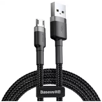 Cabo Baseus Cafule USB 2.0 Type-A macho para Micro B macho 2m (preto)