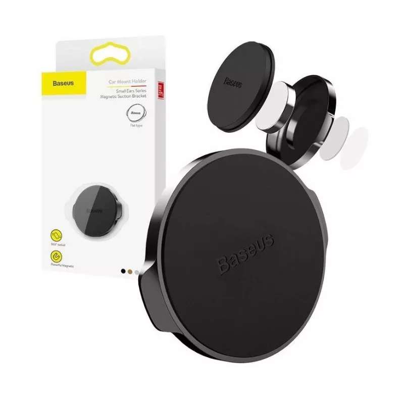 Suporte magnético para carro Baseus Small Ears Series preto
