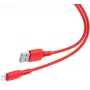 Cabo Baseus Colorful USB-A para Lightning 2.4A 1.2m vermelho