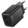 Baseus Carregador Compacto 2x USB 10.5W Preto