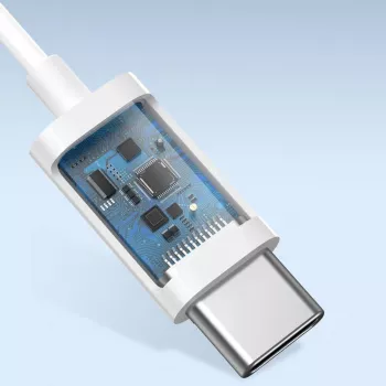 Auscultadores com Fios In-Ear Baseus Encok C17 com Microfone USB Type-C Branco (NGCR010002)