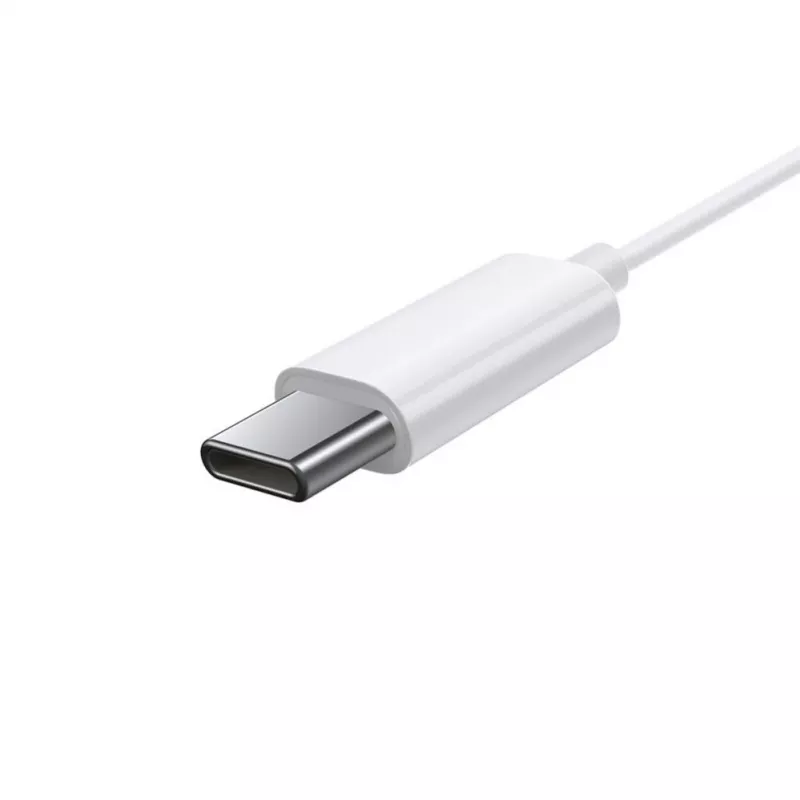 Auscultadores com Fios In-Ear Baseus Encok C17 com Microfone USB Type-C Branco (NGCR010002)
