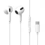 Auscultadores com Fios In-Ear Baseus Encok C17 com Microfone USB Type-C Branco (NGCR010002)