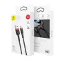 Baseus cabo Lightning Cafule 2A, 3m vermelho/preto (CALKLF-R91)