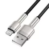 Cabo de dados Baseus Lightning Cafule Series metal 2,4A 0,25m preto
