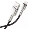 Cabo de dados Baseus Lightning Cafule Series metal 2,4A 0,25m preto