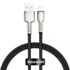 Cabo de dados Baseus Lightning Cafule Series metal 2,4A 0,25m preto