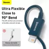 Cabo Baseus Lightning Superior Series, carregamento rápido, dados 2,4A, 1m azul (CALYS-A03)