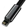 Cabo Baseus Lightning Tungsten Series 2,4A, 1m preto (CALWJ-01)