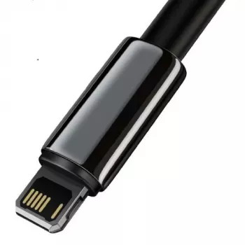 Cabo Baseus Lightning Tungsten Series 2,4A, 1m preto (CALWJ-01)