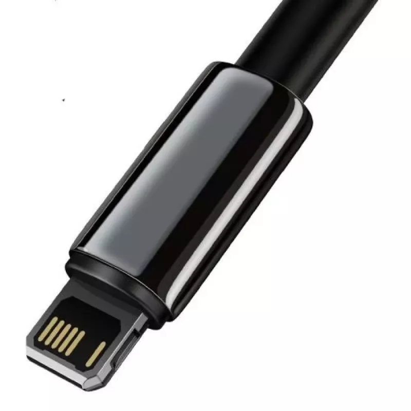 Cabo Baseus Lightning Tungsten Series 2,4A, 1m preto (CALWJ-01)