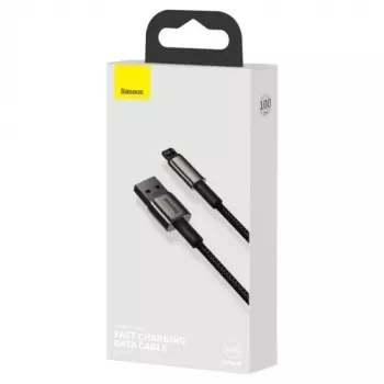 Cabo Baseus Lightning Tungsten Series 2,4A, 1m preto (CALWJ-01)