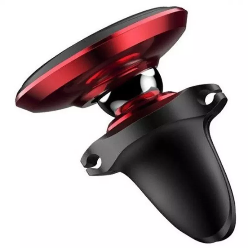 Suporte magnético para carro Hoco para grelha de ventilação Preto Vermelho