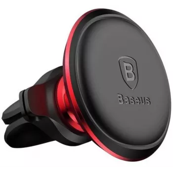Suporte magnético para carro Hoco para grelha de ventilação Preto Vermelho