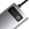 Baseus Metal Gleam Series Hub USB-C 4-em-1, USB 3.0 + USB 2.0 + HDMI + USB-C PD, Prateado