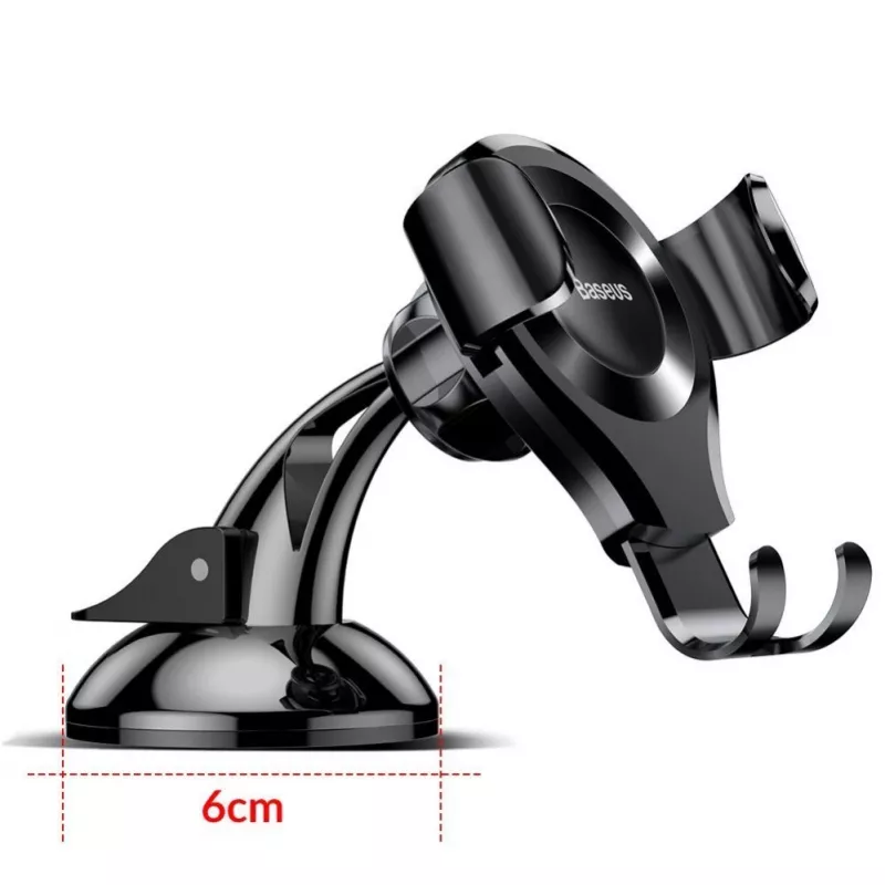 Suporte de carro Baseus Osculum SUYL-XP0S por gravidade para para-brisas ou painel - prateado