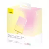 Baseus Popsicle 5200mAh 20W powerbank com cabo Lightning integrado e cabo Baseus Simple USB-C para USB-C 60W 30cm branco - amarelo-rosa