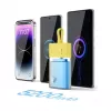 Baseus Popsicle 5200mAh 20W powerbank com cabo Lightning integrado e cabo Baseus Simple USB-C para USB-C 60W 30cm branco - amarelo-rosa