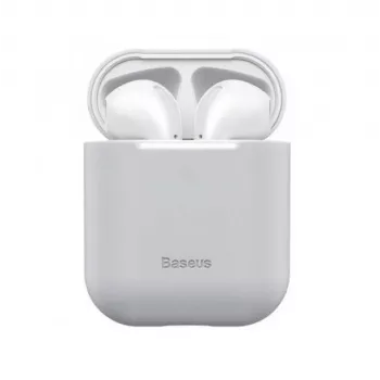 Baseus Silica Series Capa Protetora de Silicone Ultra Fina para AirPods 1/2 Cinzento