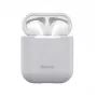 Baseus Silica Series Capa Protetora de Silicone Ultra Fina para AirPods 1/2 Cinzento