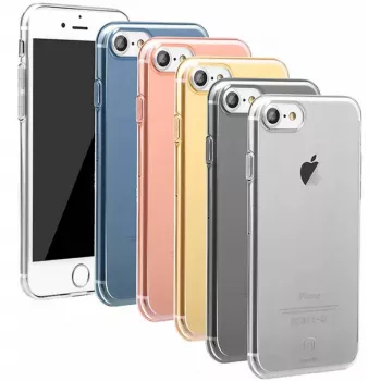 Capa Baseus Simple Series para Apple iPhone 7, transparente Rose Gold