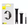 Baseus Pulseira Slip-Thru para Apple Watch 3/4/5/6/SE 38mm/40mm preta (LBWSE-01)