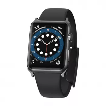 Baseus Pulseira Slip-Thru para Apple Watch 3/4/5/6/SE 38mm/40mm preta (LBWSE-01)