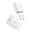 Baseus Speed Mini Carregador Rápido, USB-C, PD, 3A, 20W (Branco)