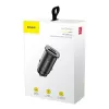 Carregador de carro Baseus Square PPS QC4.0 / PD3.0 5A 30W (preto)
