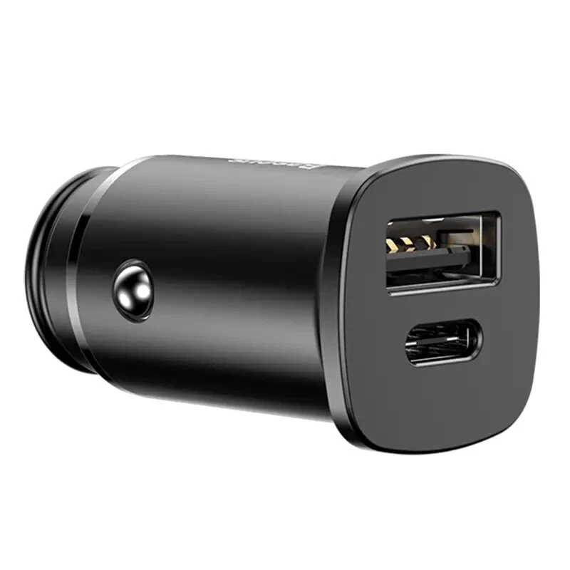 Carregador de carro Baseus Square PPS QC4.0 / PD3.0 5A 30W (preto)