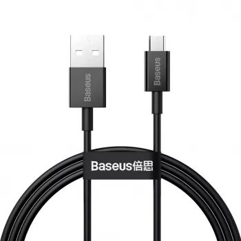 Baseus cabo de dados e carregamento rápido Superior USB-A para Micro USB 1m preto