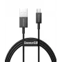 Baseus cabo de dados e carregamento rápido Superior USB-A para Micro USB 1m preto