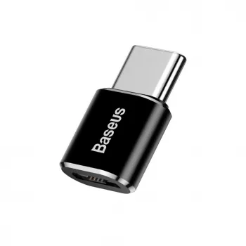 Baseus Adaptador OTG USB 2.0 Type-C para Micro USB (Preto)