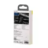 Baseus WXQY-01 Recetor Bluetooth 5.0 AUX para automóvel com função de carregamento Micro-USB – alcance de 10 m, 145 mAh, preto