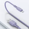 Cabo Baseus Yiven USB-A para Lightning 2,4A 1,8m azul lilás