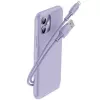 Cabo Baseus Yiven USB-A para Lightning 2,4A 1,8m azul lilás
