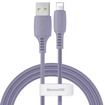 Cabo Baseus Yiven USB-A para Lightning 2,4A 1,8m azul lilás