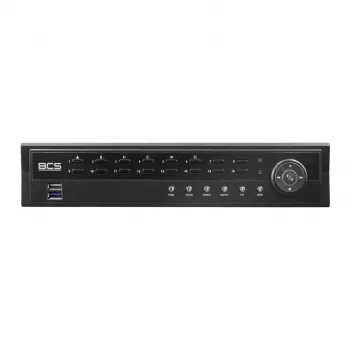 NVR IP de 16 canais BCS BCS-U-NVR1602-A-4K-8P com disco 6TB