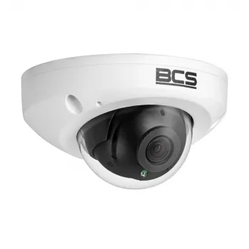 Câmara IP dome BCS 4MP BCS-P-DMIP24FSR3-Ai2 com proteção perimetral por IA, objetiva 2,8mm, 30m IR, IP67, IK10, PoE