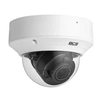 Câmara IP Dome BCS 5MP BCS-P-DIP55VSR4-Ai2 com Lente Varifocal Motorizada, Análise IA, 40m IR, IP67, IK10