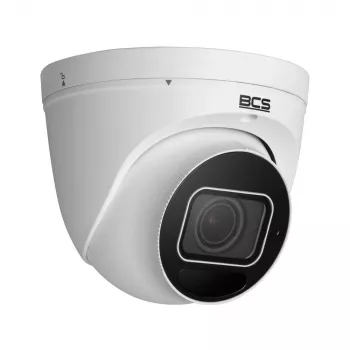 Câmara dome IP BCS 5MP BCS-P-EIP45VSR4-Ai com lente varifocal motorizada, Smart IR, funções de IA