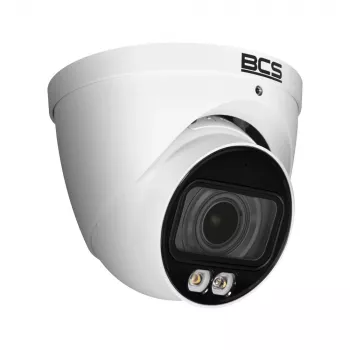 Câmara IP Dome BCS 6MP BCS-L-EIP56VCR5L4-Ai1 com lente varifocal motorizada, análise IA, PoE, IP67, IK10