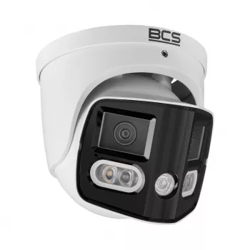 Câmara IP Turret BCS 8MP 2,8mm Distância Focal Fixa 30m IR AI Perimeter Protection
