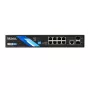 BCS B-SP08G-2SFP-M Switch Ethernet industrial gerido Layer 2, 8 portas Gigabit, 2 slots SFP, calha DIN
