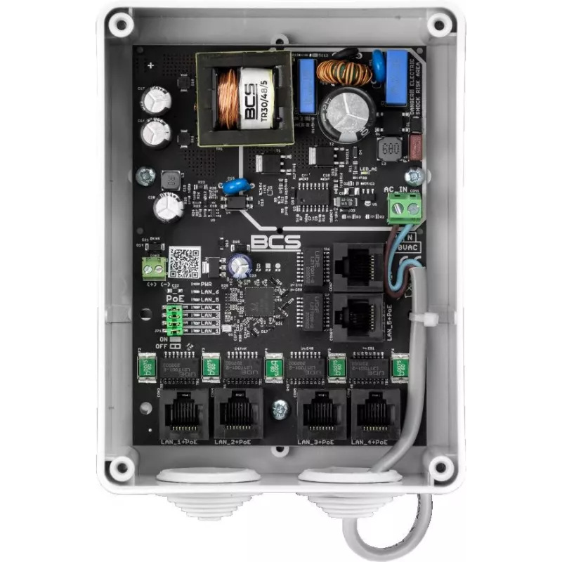 Câmara de rede exterior bullet BCS IP5/E-S-II 5MP com IR 30m, True WDR, PoE, IP67