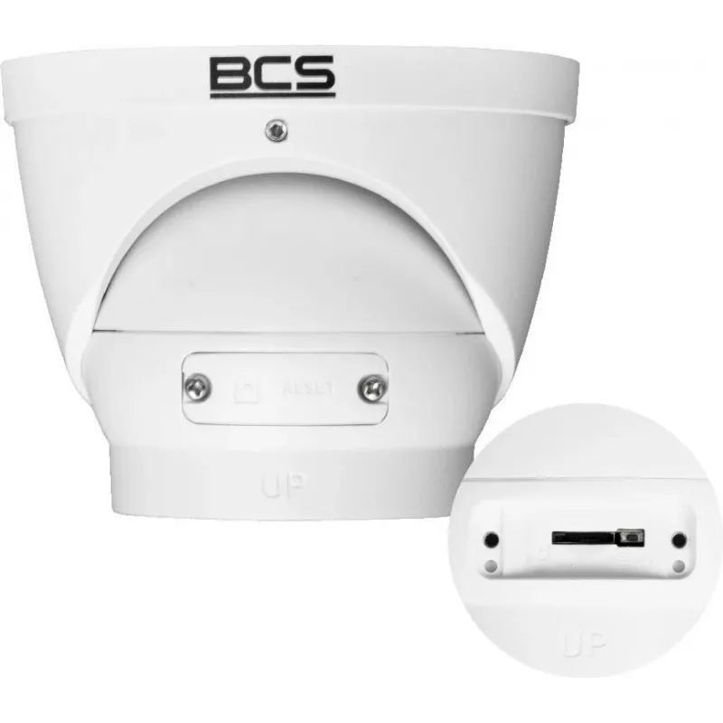 Câmara IP dome BCS L-EIP58VSR4-Ai1(2) 5MP com objetiva motorizada, SMD Plus, Perimeter Protection, reconhecimento facial, IP67, IK10, PoE