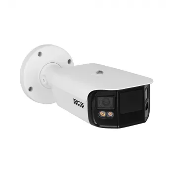 Câmara IP Turret BCS-L-PTIP2X4FCL4-Ai2 8MP com Distância Focal Fixa 4mm, Smart IR, AI Perimeter Protection, PoE