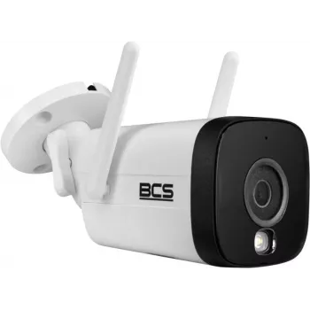 Câmara IP bullet BCS LINE BCS-L-TIP15FSR3L3-W-Ai 5MP com Wi-Fi, deteção por IA e IR 30m