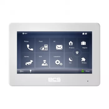 Monitor com ecrã tátil de 7 polegadas BCS-MON7600W-2 com Wi-Fi e PoE